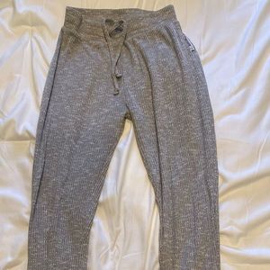 gymshark knitted ribbed grey pants